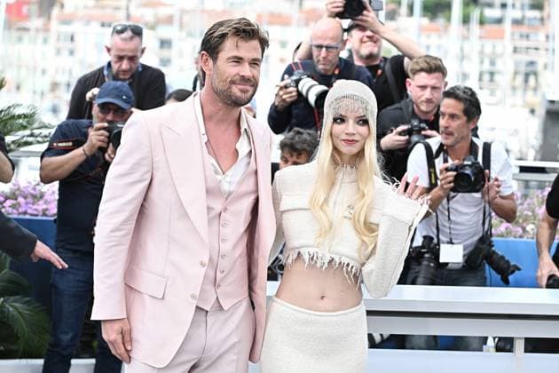 Annual Cannes Film Festival - Furiosa: A Mad Max Saga Photocall - Cannes DN Chris Hemsworth and Anya Taylor-Joy attend the Furiosa: A Mad Max Saga Furiosa: Une Saga Mad Max) Photocall at the 77th annual Cannes Film Festival at Palais des Festivals on May 16, 2024 in Cannes, France. Photo by David NIVIERE ABACAPRESS.COM CANNES France  Copyright: xNivierexDavid ABACAPRESS.COMx