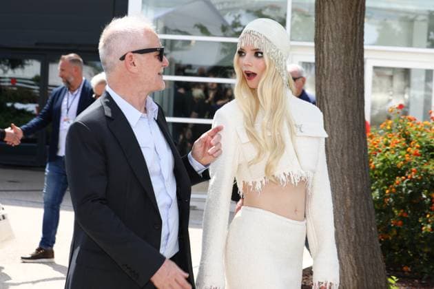 May 16, 2024, Cannes, Cote D azur, France: THIERRY FREMAUX accompanies ANYA TAYLOR-JOY to the Furiosa: A Mad Max Saga photocall at the 77th Annual Cannes Film Festival at Palais des Festivals in Cannes, France Cannes France - ZUMAc179 20240516_zep_c179_006 Copyright: xMickaelxChavetx