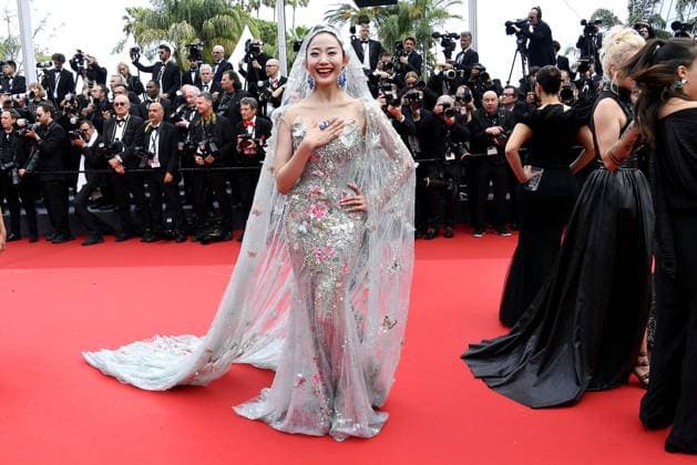 Qian Hui at the Furiosa A Mad Max Saga Film Premiere on 15 05 2024 in Cannes Cannes Film Festival 2024 Furiosa A Mad Max Saga Film Premiere