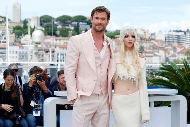Chris Hemsworth and Anya Taylor Joy at the photocall for the feature film Furiosa A Mad Max Saga at the Festival de Cannes 2024 77 Cannes International Film Festival at the Palais des Festivals Cannes, 16 05 2024 Foto:xD.xBedrosianx xFuturexImagex furiosa_call_4569