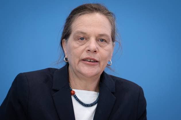 Federal Press Conference on the European Election 2024 Dr Ruth Brand, President of the Federal Statistical Office and Federal Election Commissioner for the European Election at the Federal Press Conference on the European Election, Berlin , 15 05 2024 Berlin Berlin Germany