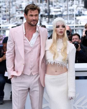 Cannes, 77th Cannes Film Festival 2024 Photocall film Furiosa: A Mad Max Saga In the photo: Chris Hemsworth, Anya Taylor-Joy  Copyright: xAlbertoxTerenghix xipa-agency.nex xPoolxPhotoxEventsx03x IPA_Agency_IPA46130776