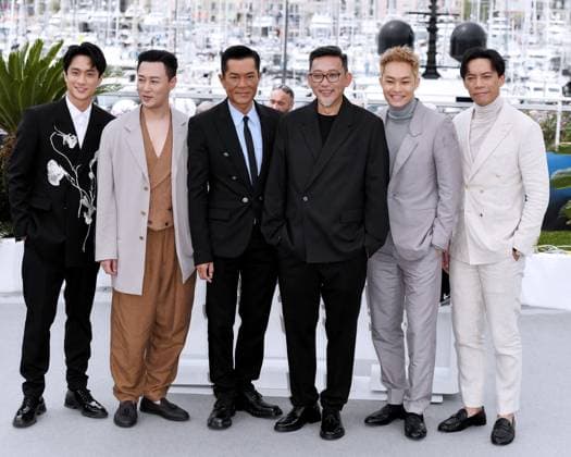 77th Cannes Film Festival 2024 Photocall film Twilight Of The Warriors: Walled In (City Of Darkness) Cannes, 77th Cannes Film Festival 2024 Photocall film Twilight Of The Warriors: Walled In (City Of Darkness) Pictured: Terrance Lau, Raymond Lam, Louis Koo, Tony Wu, German Cheung Cannes France  Copyright: xIPA ABACAx