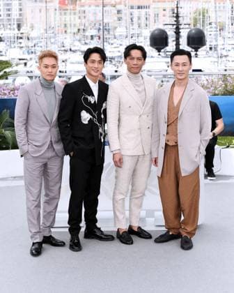 77th Cannes Film Festival 2024 Photocall film Twilight Of The Warriors: Walled In (City Of Darkness) Cannes, 77th Cannes Film Festival 2024 Photocall film Twilight Of The Warriors: Walled In (City Of Darkness) Pictured: Raymond Lam, German Cheung, Terrance Lau, Tony Wu Cannes France  Copyright: xIPA ABACAx