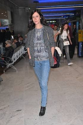 Cannes 2024 Celebs At Nice Airport Anna Mouglalis arriving at Nice airport ahead of the 77th Cannes Film Festival in Nice, France on May 16, 2024. Photo by Julien Reynaud APS-Medias ABACAPRESS.COM Nice France  Copyright: xReynaudxJulien APS-Medias ABACAx