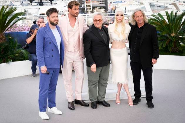 Photo IPP Daniele Cifala™ Cannes 16 05 2024 Furiosa A Mad Max Saga Furiosa Une Saga Mad Max Photocall The 77th Annual Cannes Film Festival pictured Tom Burke, Chris Hemsworth, George Miller, Anya Taylor Joy and Doug Mitchell Italy Photo Press World Copyright