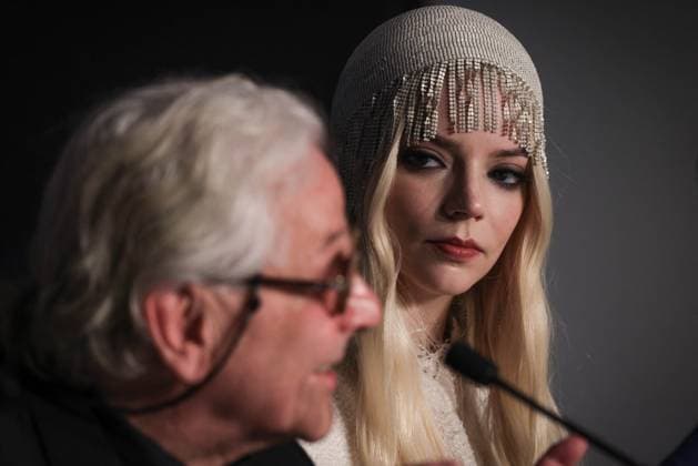 Cannes - Furiosa Press Conference George Miller, Anya Taylor-Joy attend the Furiosa: A Mad Max Saga (Furiosa: Une Saga Mad Max) press conference ahead of the 77th annual Cannes Film Festival at Palais des Festivals on May 16, 2024 in Cannes, France. Photo by David Boyer ABACAPRESS.COM Cannes France  Copyright: xBoyerxDavid ABACAx