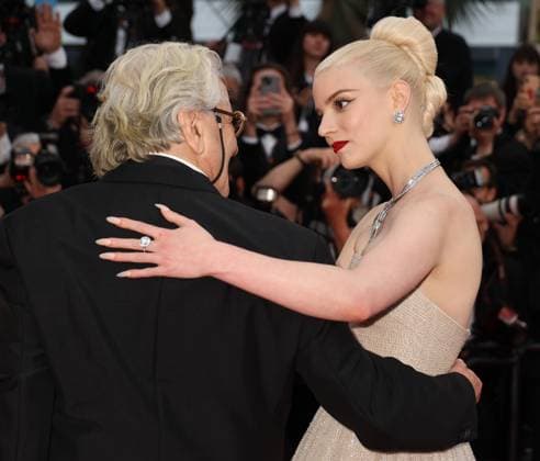 77th Cannes Film Festival Red carpet of the film Furiosa a Mad Max saga George Miller and Anya Taylor Joy 305010 2024 05 15 Cannes France  Copyright: xIsabellexVautierx xStarfacex STAR_305010_088