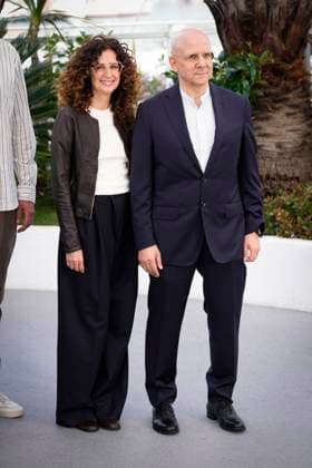 Photo IPP Daniele Cifala™ Cannes 16 05 2024 The Damned Les Damnes Photocall The 77th Annual Cannes Film Festival in the photo Teresa Mannino with Paolo Benzi Italy Photo Press World Copyright