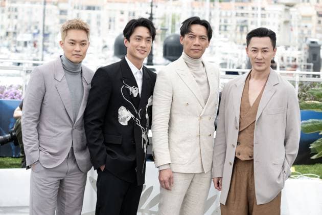 Annual Cannes Film Festival - City of Darkness Photocall - Cannes DN Tony Wu, Terrance Lau, German Cheung and Raymond Lam attend the Twilight Of The Warriors: Wallen In (City of Darkness) Photocall at the 77th annual Cannes Film Festival at Palais des Festivals on May 16, 2024 in Cannes, France. Photo by David NIVIERE ABACAPRESS.COM CANNES France  Copyright: xNivierexDavid ABACAPRESS.COMx