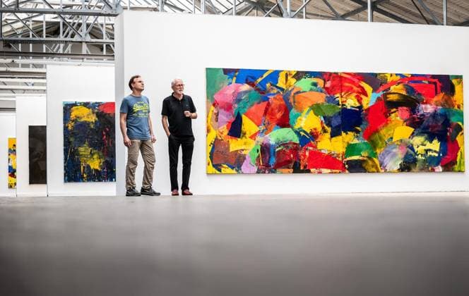 Exhibition Rolf Rose at the Zentrum Altenberg in Oberhausen FOR EDITORIAL PURPOSES ONLY EDITORIAL USE ONLY p Christoph Henkel l and Dr Wilfried Darlath from the Verein für aktuelle Kunst Ruhrgebiet will view the la Copyright: MartinxMöller doc7vgakenhxv8z6ohe90a ,EDITORIAL USE ONLY Copyright: MartinxMöller