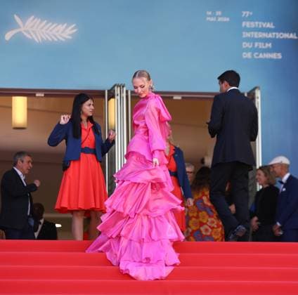 May 16, 2024, Cannes, Cote D azur, France: STEFANIYA MAKAROVA attends the Bird Premiere screening at the 77th Annual Cannes Film Festival at Palais des Festivals in Cannes, France Cannes France - ZUMAc179 20240516_zep_c179_173 Copyright: xMickaelxChavetx