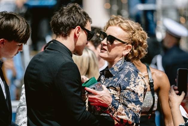 77eme Festival International du Film de Cannes Montee des marches du film Bird 77th Cannes International Film Festival Red Carpet of Bird movie 305025 2024 05 16 Alpes Maritimes Cannes France Arnold, AndrÃ a Rogowski, Franz  Copyright: xTerencexBaelenx STAR_305025_013