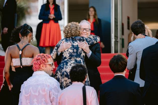 77eme Festival International du Film de Cannes Montee des marches du film Bird 77th Cannes International Film Festival Red Carpet of Bird movie 305025 2024 05 16 Alpes Maritimes Cannes France Arnold, AndrÃ a  Copyright: xTerencexBaelenx STAR_305025_032