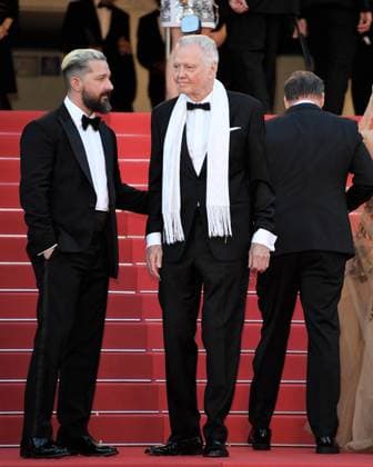 77th Cannes Film Festival 2024, Red carpet film Megalopolis Cannes, 77th Cannes Film Festival 2024, Red carpet film Megalopolis In the photo: Shia LaBeouf, Jon Voight Cannes France  Copyright: xIPA ABACAx