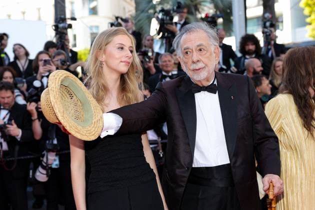 M MontÃ e des marches du film Â Megalopolis Â lors du 77eme Festival International du Film de Cannes Romy Croquet, Francis Ford Coppola MontÃ e des marches du film Â Megalopolis Â lors du 77eme Festival International du Film de Cannes, au Palais des Festivals Ã Cannes On may 16th 2024 Jacovides Moreau Bestimage Red carpet of the movie Â Megalopolis Â during the 77th Cannes International Film Festival at the Palais des Festivals in Cannes, France On may 16th 2024 Cannes France  Copyright: xJACOVIDES-MOREAUx xBESTIMAGExJACOVIDES-MOREAUx xBESTIMAGEx