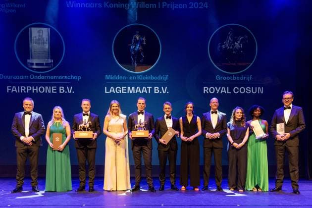 ZWOLLE - Queen Maxima among the prize winners during the presentation of the King Willem I Prizes 2024 in the Zwolle Theater De Spiegel. ANP VINCENT JANNINK netherlands out - belgium out  Copyright: xx x498664019x originalFilename: 498664019.jpg
