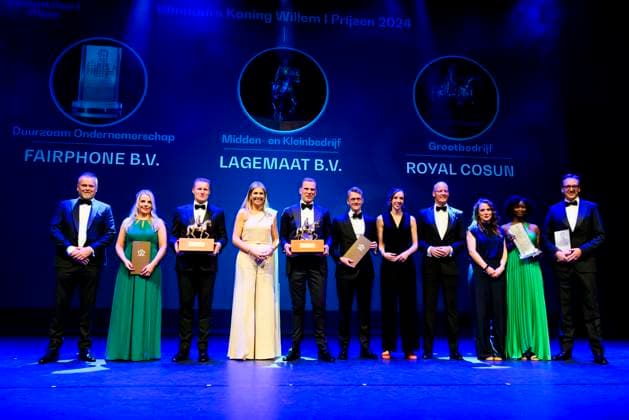 16-05-2024 Zwolle Queen Maxima attended the King Willem I Prizes, awarded every 2 years in the categories large and small and medium-sized enterprises, in Theater De Spiegel in Zwolle. Â  Copyright: xPPEx