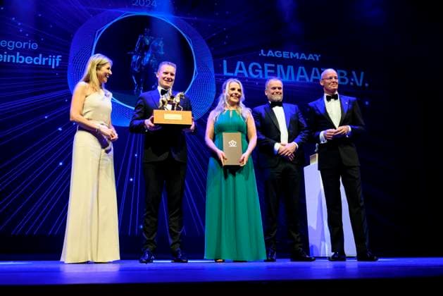 16-05-2024 Zwolle Queen Maxima attended the King Willem I Prizes, awarded every 2 years in the categories large and small and medium-sized enterprises, in Theater De Spiegel in Zwolle. Â  Copyright: xPPEx