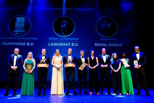 16-05-2024 Zwolle Queen Maxima attended the King Willem I Prizes, awarded every 2 years in the categories large and small and medium-sized enterprises, in Theater De Spiegel in Zwolle. Â  Copyright: xPPEx