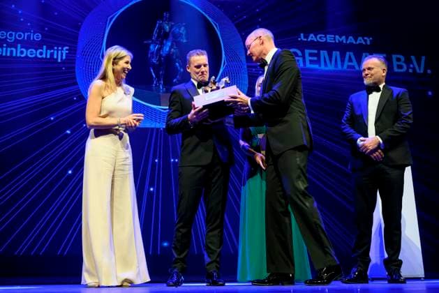 16-05-2024 Zwolle Queen Maxima attended the King Willem I Prizes, awarded every 2 years in the categories large and small and medium-sized enterprises, in Theater De Spiegel in Zwolle. Â  Copyright: xPPEx