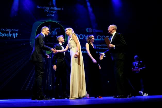16-05-2024 Zwolle Queen Maxima attended the King Willem I Prizes, awarded every 2 years in the categories large and small and medium-sized enterprises, in Theater De Spiegel in Zwolle. Â  Copyright: xPPEx