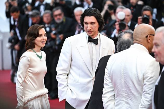 May 16, 2024, Cannes, Lombardy, France: AUBREY PLAZA and ADAM DRIVER attend the Megalopolis Red Carpet at the 77th annual Cannes Film Festival at Palais des Festivals on May 16, 2024 in Cannes, France. Cannes France - ZUMAk160 20240516_zip_k160_012 Copyright: xStefanosxKyriazisx