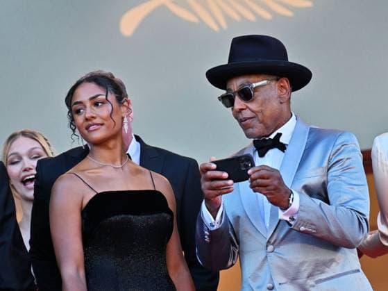Cannes, 77th Cannes Film Festival 2024, Third Evening, Red Carpet of the Film Megalopolis. In the photo Giancarlo Esposito, Shayne Lyra Esposito  Copyright: xAlbertoxTerenghix xipa-agency.nex xPoolxPhotoxEventsx03x IPA_Agency_IPA46152762