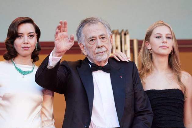 M MontÃ e des marches du film Â Megalopolis Â lors du 77eme Festival International du Film de Cannes Aubrey Plaza, Francis Ford Coppola, Romy Croquet MontÃ e des marches du film Â Megalopolis Â lors du 77eme Festival International du Film de Cannes, au Palais des Festivals Ã Cannes On may 16th 2024 Jacovides Moreau Bestimage Red carpet of the movie Â Megalopolis Â during the 77th Cannes International Film Festival at the Palais des Festivals in Cannes, France On may 16th 2024 Cannes France  Copyright: xJACOVIDES-MOREAUx xBESTIMAGExJACOVIDES-MOREAUx xBESTIMAGEx