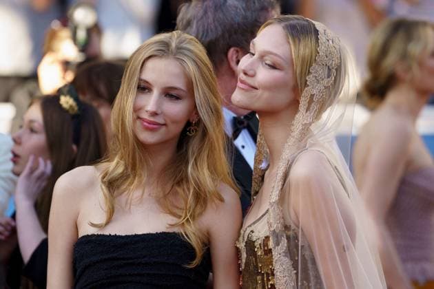 Cannes, France 16th May, 2024 Romy Croquet Mars and Grace VanderWaal attends Megalopolis Screening red carpet at the 77th annual Cannes Film Festival at Palais des Festivals on May 16, 2024 in Cannes, France CINEMA 77eme Festival de Cannes Red Carpet du film Megalopolis 16 05 2024 NorbertScanella Panoramic 