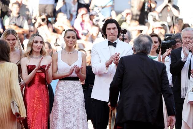 J MontÃ e des marches du film Â Megalopolis Â lors du 77eme Festival International du Film de Cannes Grace VanderWaal, Chloe Fineman, Nathalie Emmanuel, Adam Driver, Aubrey Plaza, Jon Voight regardez Francis Ford Coppola MontÃ e des marches du film Â Megalopolis Â lors du 77eme Festival International du Film de Cannes, au Palais des Festivals Ã Cannes On may 16th 2024 Jacovides Moreau Bestimage Red carpet of the movie Â Megalopolis Â during the 77th Cannes International Film Festival at the Palais des Festivals in Cannes, France On may 16th 2024 Cannes France  Copyright: xJACOVIDES-MOREAUx xBESTIMAGExJACOVIDES-MOREAUx xBESTIMAGEx