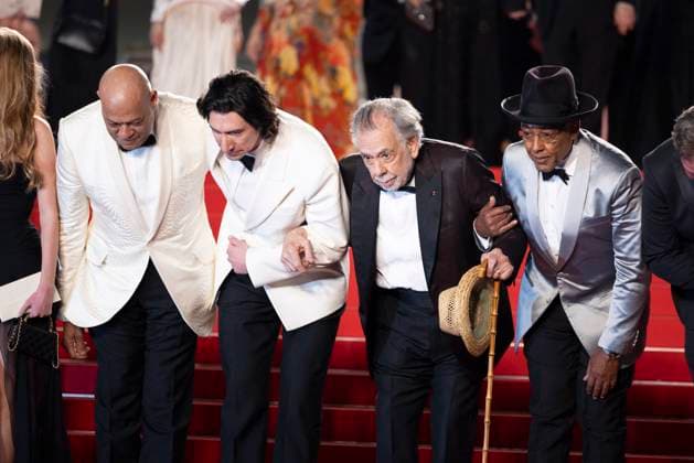 B Descente des marches du film Â Megalopolis Â lors du 77eme Festival International du Film de Cannes Laurence Fishburne, Adam Driver, Francis Ford Coppola, Giancarlo Esposito Descente des marches du film Â Megalopolis Â lors du 77eme Festival International du Film de Cannes, au Palais des Festivals Ã Cannes On may 16th 2024 Olivier Borde Bestimage People leaving the red carpet of the movie Â Megalopolis Â during the 77th Cannes International Film Festival at the Palais des Festivals in Cannes, France On may 16th 2024 Cannes France  Copyright: xOLIVIERxBORDEx xBESTIMAGExOLIVIERxBORDEx xBESTIMAGEx