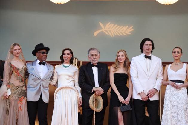 J MontÃ e des marches du film Â Megalopolis Â lors du 77eme Festival International du Film de Cannes Grace VanderWaal, Giancarlo Esposito, Aubrey Plaza, Francis Ford Coppola, sa petite fille Romy Croquet, Adam Driver, Nathalie Emmanuel MontÃ e des marches du film Â Megalopolis Â lors du 77eme Festival International du Film de Cannes, au Palais des Festivals Ã Cannes On may 16th 2024 Jacovides Moreau Bestimage Red carpet of the movie Â Megalopolis Â during the 77th Cannes International Film Festival at the Palais des Festivals in Cannes, France On may 16th 2024 Cannes France  Copyright: xJACOVIDES-MOREAUx xBESTIMAGExJACOVIDES-MOREAUx xBESTIMAGEx