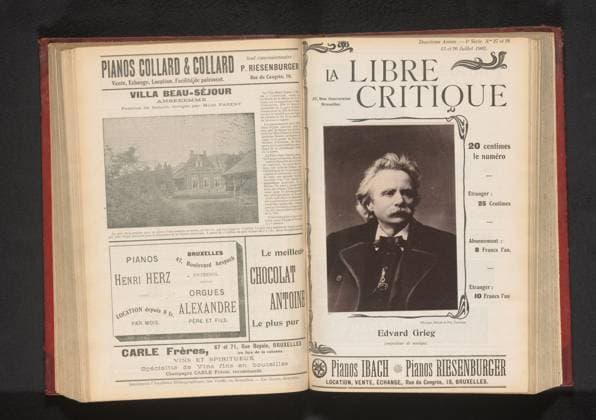 RECORD DATE NOT STATED Portret van Edvard Grieg, Elliott & Fry, c. 1897 - in or before 1902 photomechanical print London paper collotype portrait, self-portrait of painter Copyright: xpiemagsx rknbpie24122023-22515 !ACHTUNG AUFNAHMEDATUM GESCHÄTZT!