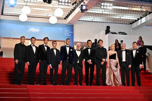 Cannes, France: Cannes, 77th Cannes Film Festival 2024, Red Carpet of the film Twilight Of The Warriors: Walled In Pictured: Raymond Lam, German Cheung, Louis Koo, Soi Cheang, Tony Wu, Terrance Lau Cannes France  - ZUMAp169 20240516_zea_p169_1820 Copyright: xManuelexMangiarottix