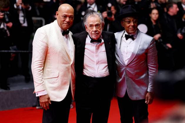J Descente des marches du film Â Megalopolis Â lors du 77eme Festival International du Film de Cannes Laurence Fishburne, Francis Ford Coppola, Giancarlo Esposito Descente des marches du film Â Megalopolis Â lors du 77eme Festival International du Film de Cannes, au Palais des Festivals Ã Cannes On may 16th 2024 Jacovides Moreau Bestimage People leaving the red carpet of the movie Â Megalopolis Â during the 77th Cannes International Film Festival at the Palais des Festivals in Cannes, France On may 16th 2024 Cannes France  Copyright: xJACOVIDES-MOREAUx xBESTIMAGExJACOVIDES-MOREAUx xBESTIMAGEx