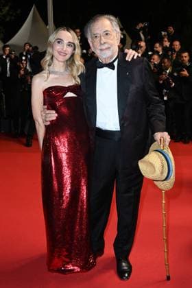 Cannes Megalopolis Premiere Exit Chloe Fineman and Francis Ford Coppola attending the Megalopolis Premiere as part of the 77th Cannes International Film Festival in Cannes, France on May 16, 2024. Photo by Aurore Marechal ABACAPRESS.COM Cannes France  Copyright: xMarechalxAurore ABACAx