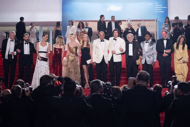 Cannes Megalopolis Premiere Exit Chloe Fineman, Grace VanderWaal, Romy Croquet Mars, Laurence Fishburne, Francis Ford Coppola, Giancarlo Esposito, D. B. Sweeney, Talia Shire attending the Megalopolis Premiere as part of the 77th Cannes International Film Festival in Cannes, France on May 16, 2024. Photo by Aurore Marechal ABACAPRESS.COM Cannes France  Copyright: xMarechalxAurore ABACAx