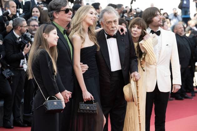 Annual Cannes Film Festival - Megalopolis Red Carpet - Cannes DN Roman Coppola, Romy Croquet Mars, Francis Ford Coppola, Talia Shire, Robert Carmine attend the Megalopolis Red Carpet at the 77th annual Cannes Film Festival at Palais des Festivals on May 16, 2024 in Cannes, France. Photo by David NIVIERE ABACAPRESS.COM CANNES France  Copyright: xNivierexDavid ABACAPRESS.COMx