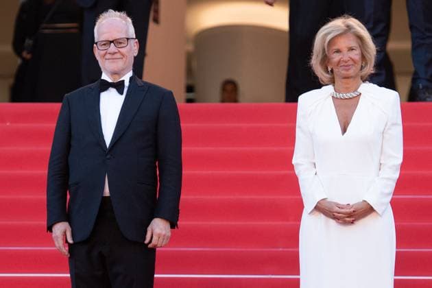 Cannes Megalopolis Premiere Thierry Fremaux and Iris Knobloch attending the Megalopolis Premiere as part of the 77th Cannes International Film Festival in Cannes, France on May 16, 2024. Photo by Aurore Marechal ABACAPRESS.COM Cannes France  Copyright: xMarechalxAurore ABACAx