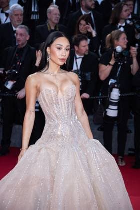 Megalopolis Red Carpet - The 77th Annual Cannes Film Festival in Cannes - 16 May 2024 A guest attends the Megalopolis Red Carpet at the 77th annual Cannes Film Festival at Palais des Festivals. Cannes France Copyright: xLoredanaxSangiulianox xSOPAxImagesx LSangiuliano-8046