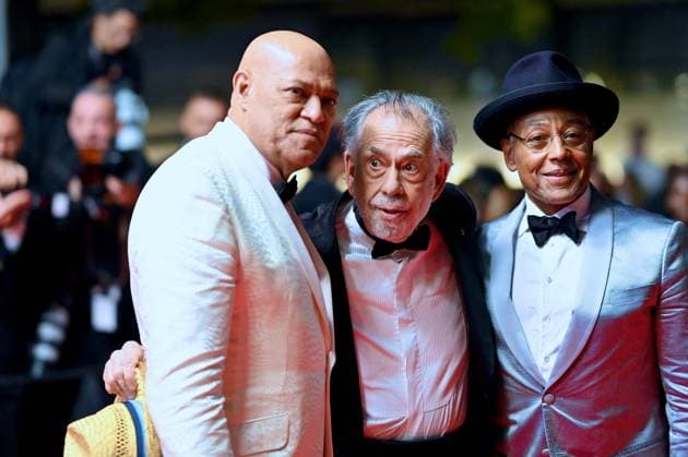 Cannes - Megalopolis Screening Giancarlo Esposito, Romy Croquet Mars, Laurence Fishburne, Francis Ford Coppola attends the Megalopolis screening at the 77th annual Cannes Film Festival at Palais des Festivals on May 16, 2024 in Cannes, France. Photo by Franck Castel ABACAPRESS.COM Cannes France  Copyright: xCastelxFranck ABACAx