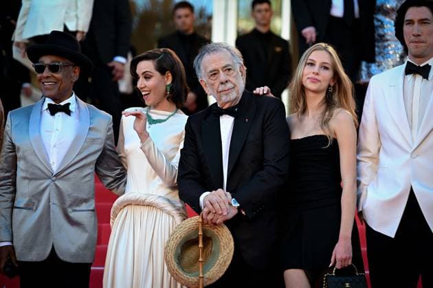 77th International Cannes Film Festival Marche du film Megalopolis 77th International Cannes Film Festival Festival de Cannes 2024 77e Ã dition montee Megaloplis Giancarlo Esposito, Aubrey Plaza, Francis Ford Coppola, Romy Croquet Mars, Adam Driver 305042 2024 05 16 France  Copyright: xLionelxGuericolas MPPx STAR_305042_091