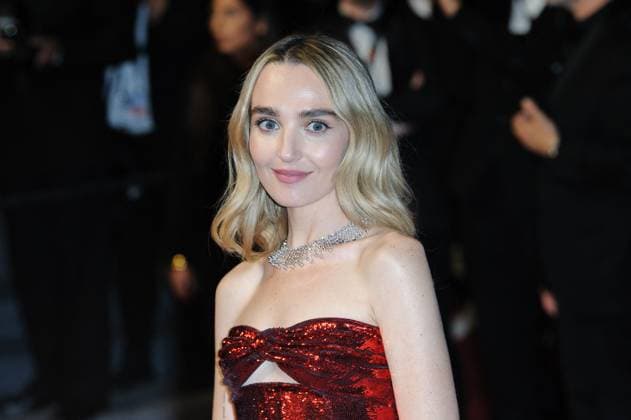 Cannes Megalopolis Leaving Red Carpet NG Chloe Fineman attending the ?Megalopolis? Red Carpet at Palais Des Festivals in Cannes, France on May 16 2024 as part of the 77th Cannes Film Festival. Photo by Nicolas Genin ABACAPRESS.COM Cannes France  Copyright: xGeninxNicolas ABACAx