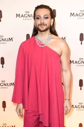 May 16, 2024: Riccardo Simonetti attends the MagnumÃ¢â‚¬Â¯Wherever Pleasure Takes YouÃ¢â‚¬Â¯party during the 77th Cannes Film Festival at Magnum Beach in Cannes, France, on 16 May 2024. Photo: - ZUMAm179 20240516_zep_m179_148 Copyright: xAlecxMichaelx