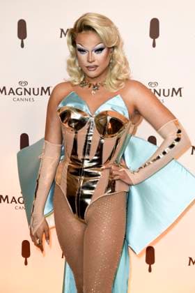 May 16, 2024: Nicky Doll attends the MagnumÃ¢â‚¬Â¯Wherever Pleasure Takes YouÃ¢â‚¬Â¯party during the 77th Cannes Film Festival at Magnum Beach in Cannes, France, on 16 May 2024. Photo: - ZUMAm179 20240516_zep_m179_169 Copyright: xAlecxMichaelx
