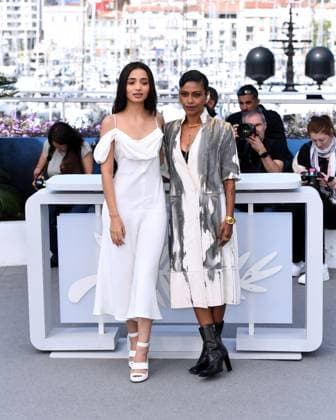 Cannes, 77th Cannes Film Festival 2024, Red carpet film The Shameless In the photo: Omara Shetty, Anasuya Sengupta  Copyright: xAlbertoxTerenghix xipa-agency.nex xPoolxPhotoxEventsx03x IPA_Agency_IPA46172187