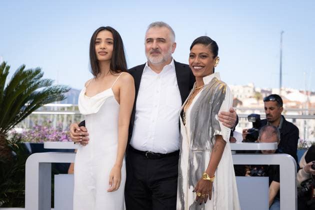 Cannes - The Shameless Photocall Omara Shetty, Konstantin Bojanov and Anasuya Sengupta attend The Shameless Photocall at the 77th annual Cannes Film Festival at Palais des Festivals on May 17, 2024 in Cannes, France. Photo by Shootpix ABACAPRESS.COM Cannes France  Copyright: xShootpix ABACAx