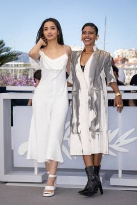 Cannes - The Shameless Photocall Omara Shetty and Anasuya Sengupta attends The Shameless Photocall at the 77th annual Cannes Film Festival at Palais des Festivals on May 17, 2024 in Cannes, France. Photo by Shootpix ABACAPRESS.COM Cannes France  Copyright: xShootpix ABACAx