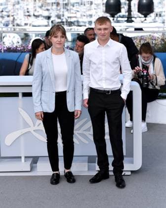 77th Cannes Film Festival 2024, Red carpet film Vingt Dieux (Holy Cow) Cannes, 77th Cannes Film Festival 2024, Red carpet film Vingt Dieux (Holy Cow) In the photo: MaÃ¯wene Barthelemy, Clement Faveau Cannes France  Copyright: xIPA ABACAx